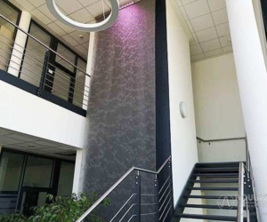 Edelstahl Wasserwand / Wasservorhang "Skyfall" aus Ringgewebe